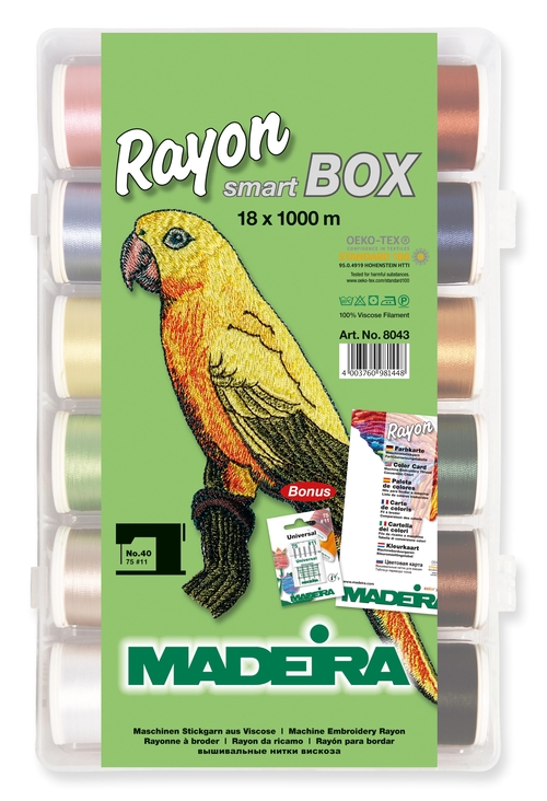 Madeira Smartbox Rayon - 18 Farben