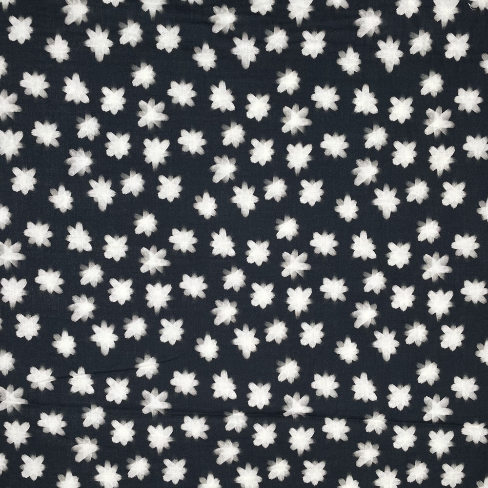 Albstoffe Midnight - SHOOTING STAR - Cotton Musselin - Double Gauze 