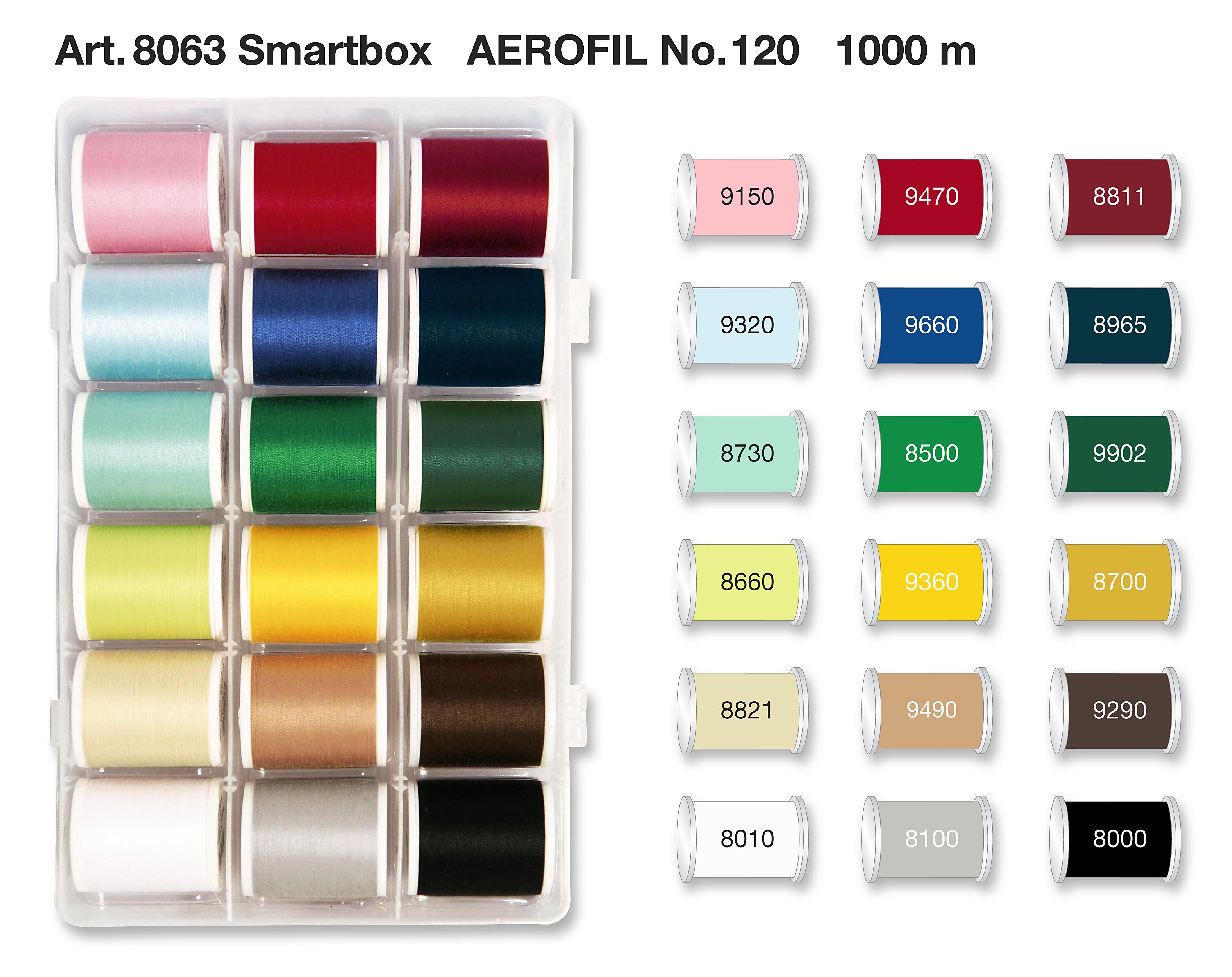 Madeira Smartbox Aerofil - 18 Farben