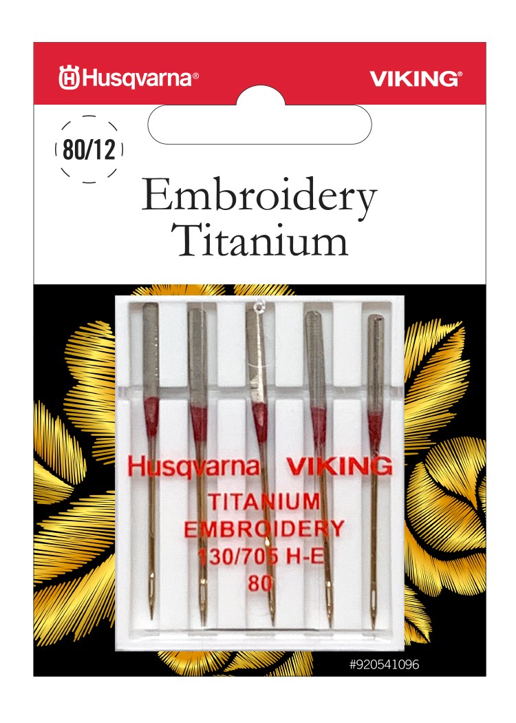 Husqvarna Embroidery-Titanium-Nadel Stärke 80 - 5 Nadeln